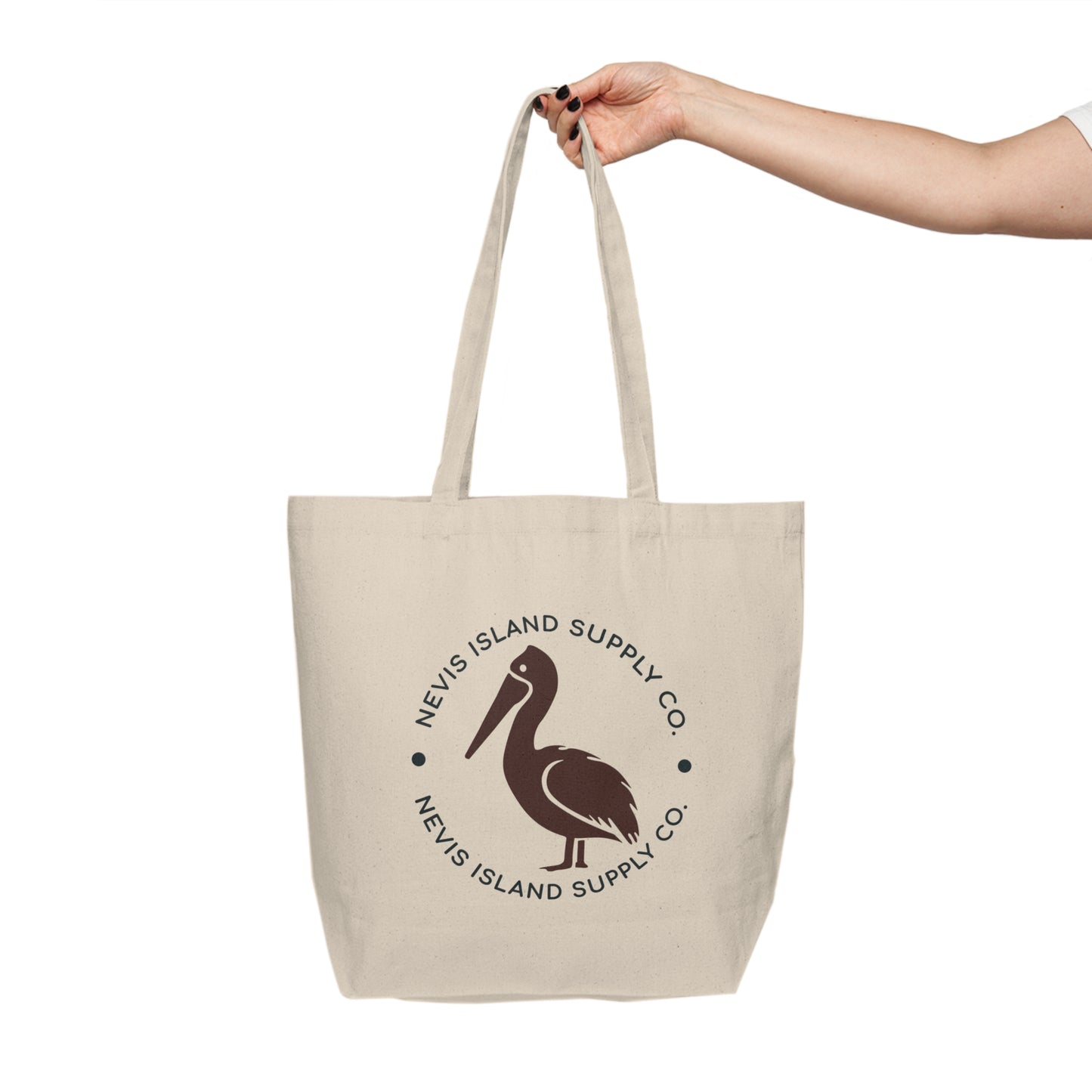 Oualie Beach Canvas Shopping Tote