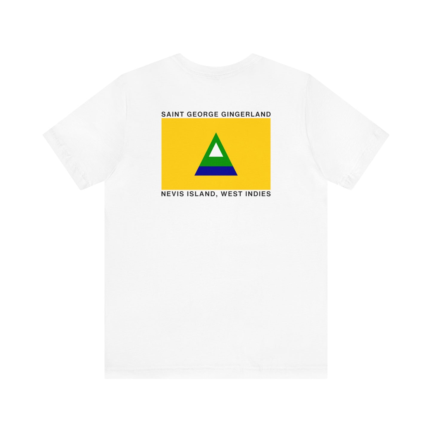 Saint George Gingerland: Flag-on-Back (White)