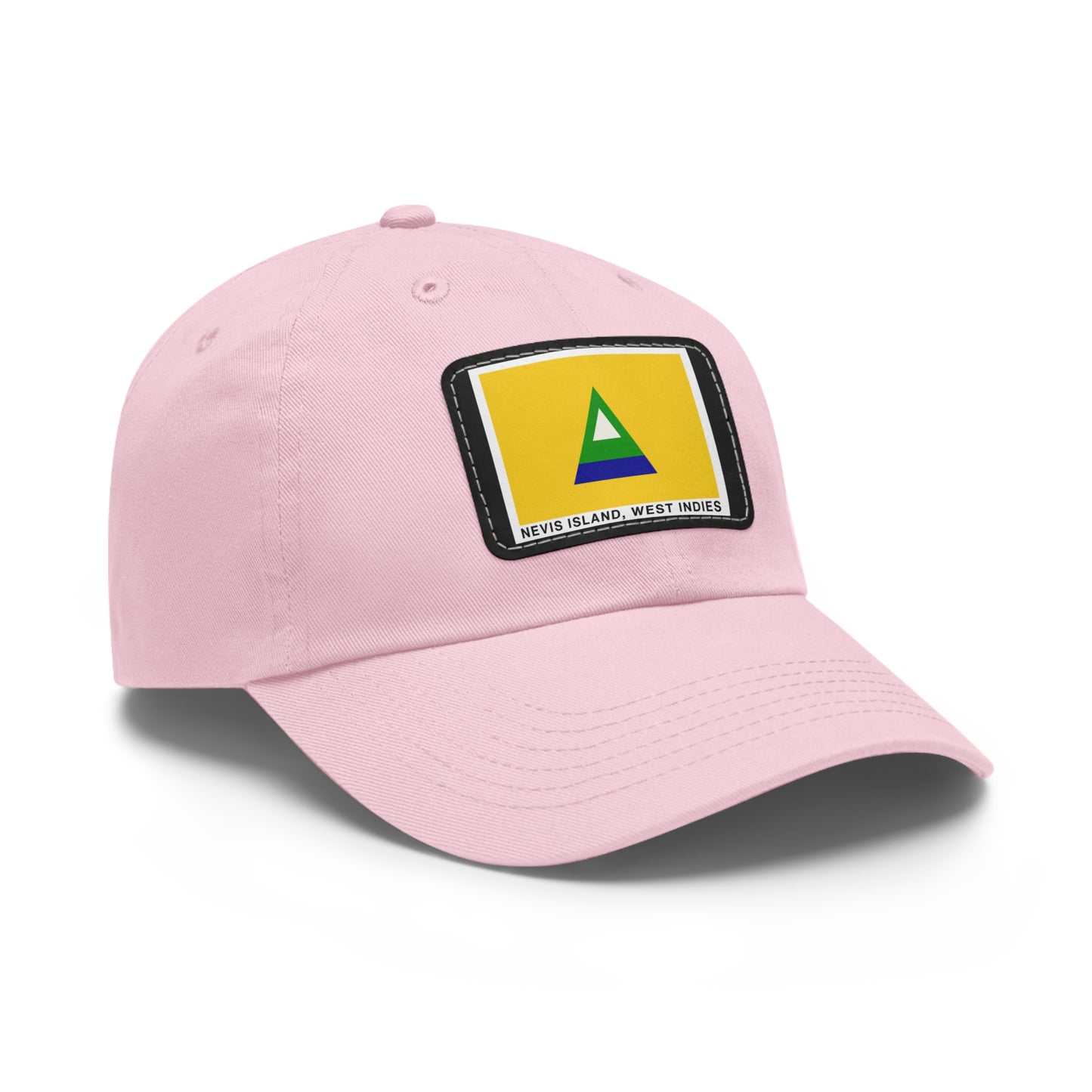 Nevis Flag Leather Patch Dad Hat — 'Nevis Island, West Indies'