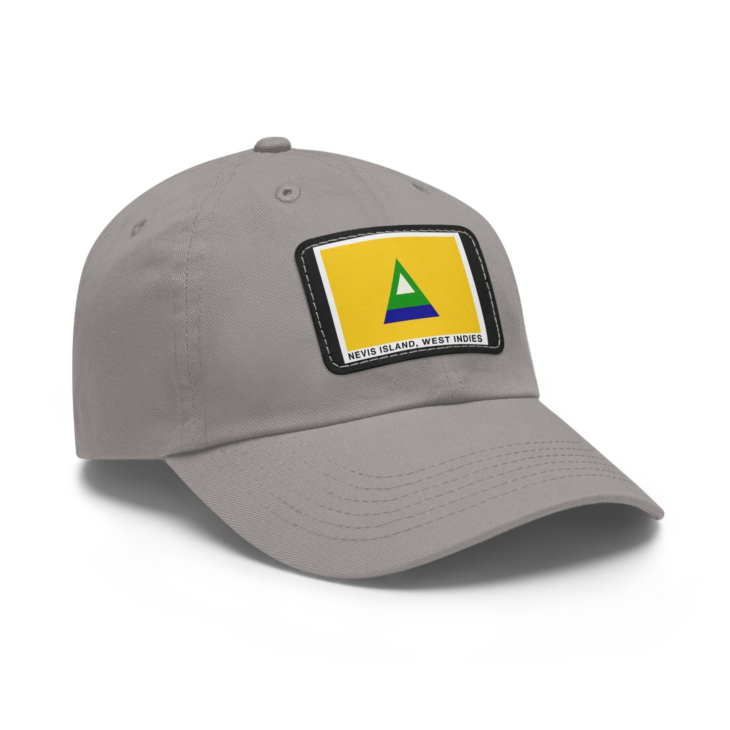 Nevis Flag Leather Patch Dad Hat — 'Nevis Island, West Indies'
