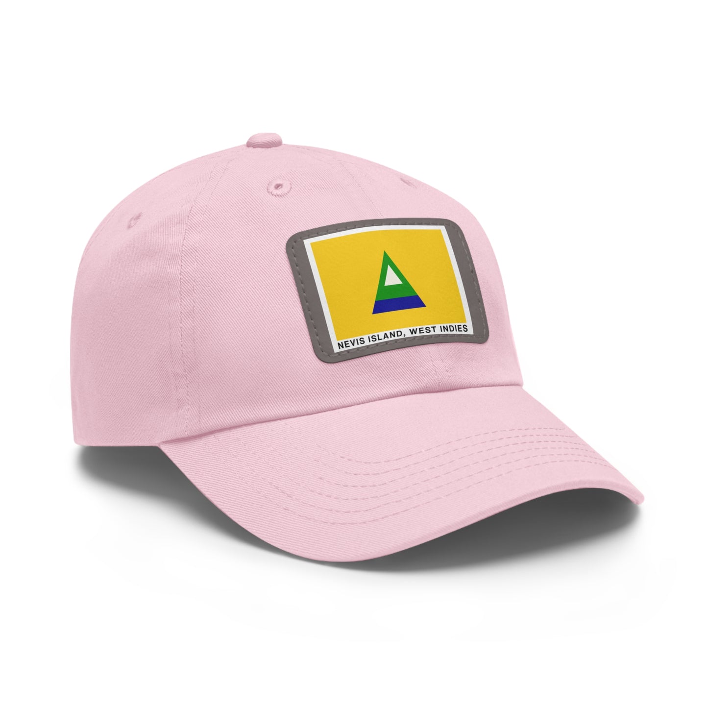 Nevis Flag Leather Patch Dad Hat — 'Nevis Island, West Indies'
