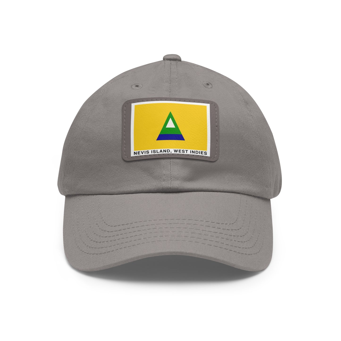 Nevis Flag Leather Patch Dad Hat — 'Nevis Island, West Indies'