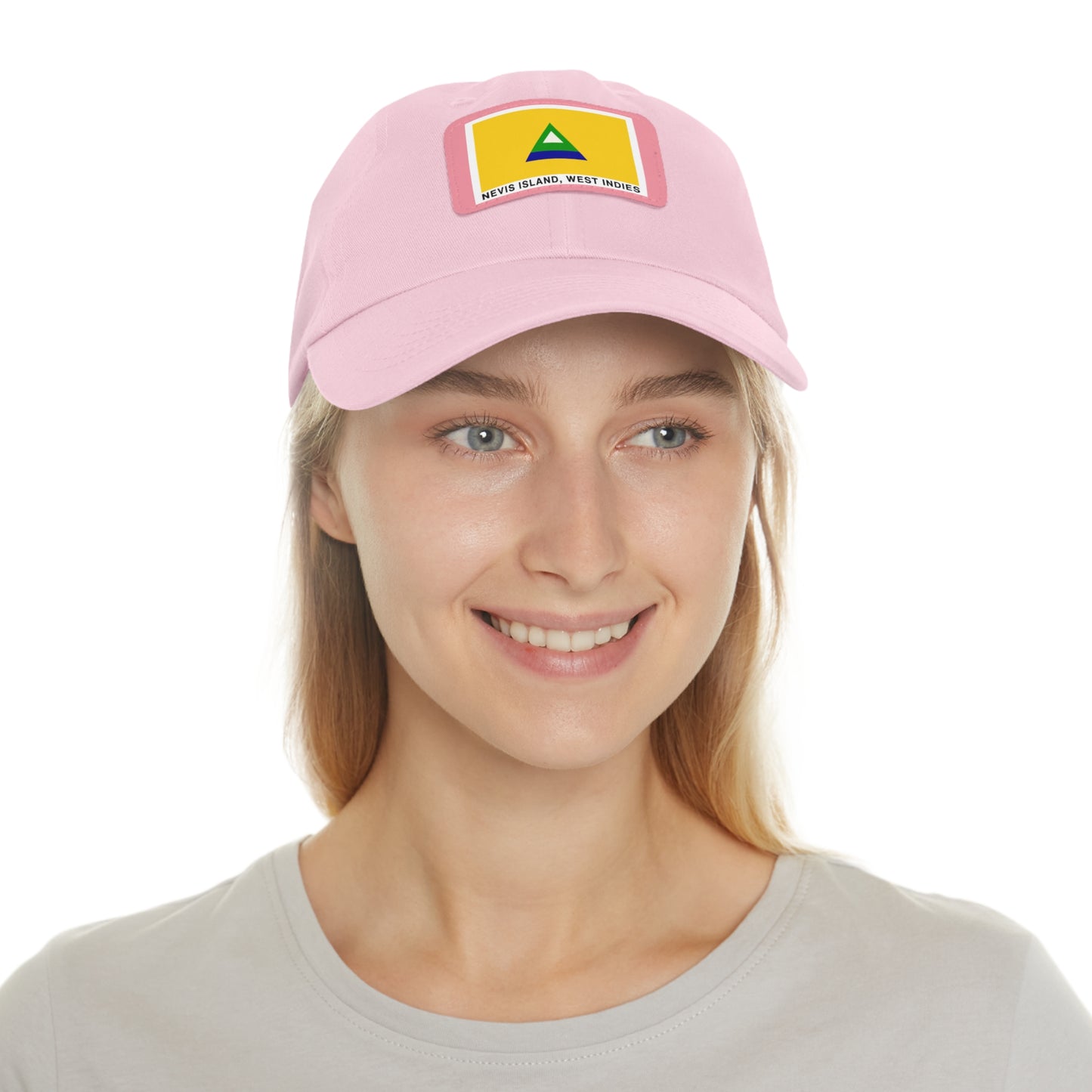 Nevis Flag Leather Patch Dad Hat — 'Nevis Island, West Indies'