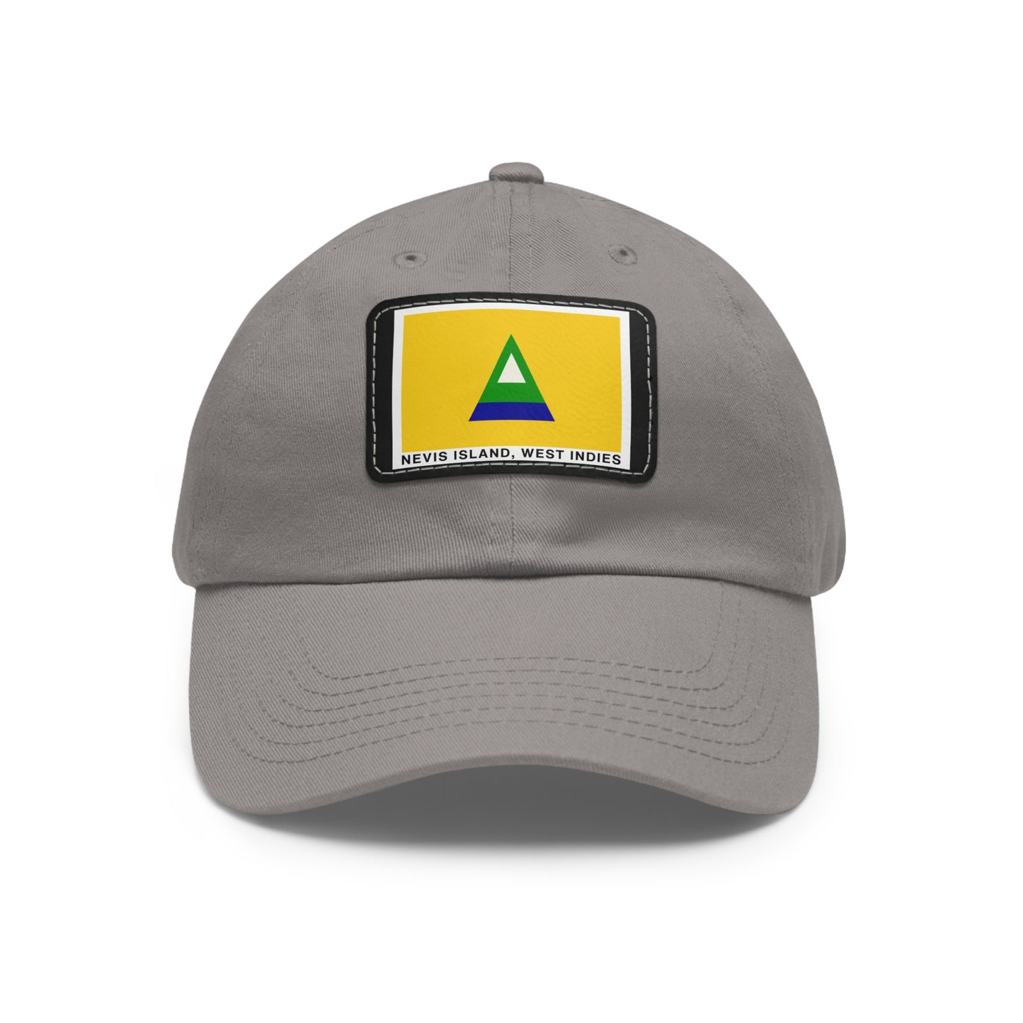 Nevis Flag Leather Patch Dad Hat — 'Nevis Island, West Indies'