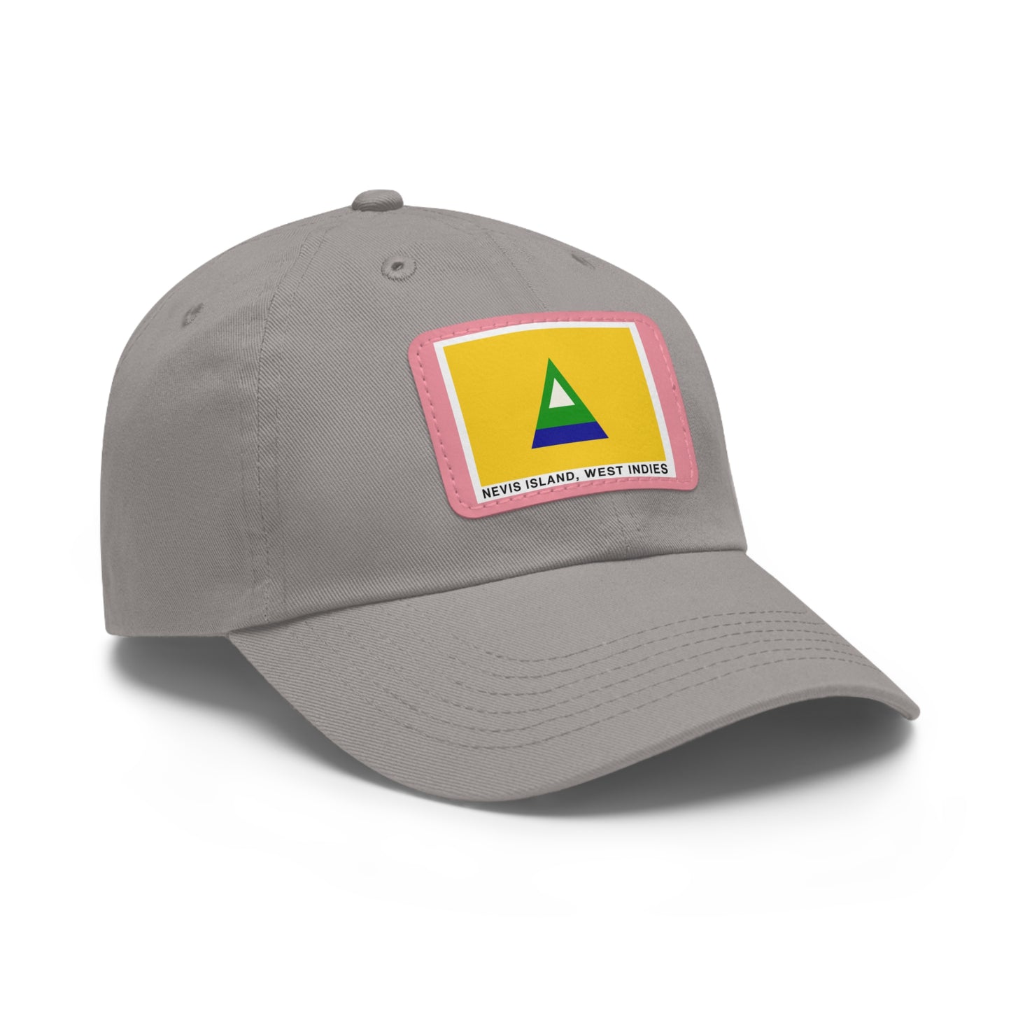 Nevis Flag Leather Patch Dad Hat — 'Nevis Island, West Indies'