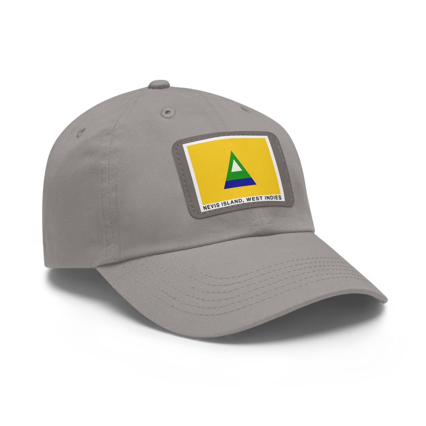 Nevis Flag Leather Patch Dad Hat — 'Nevis Island, West Indies'