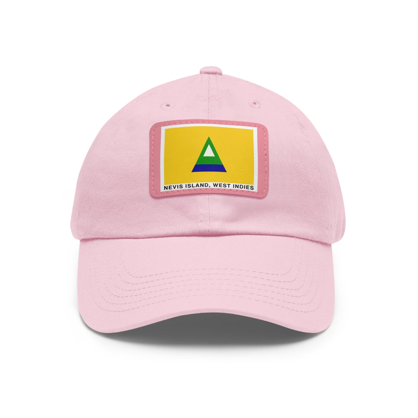 Nevis Flag Leather Patch Dad Hat — 'Nevis Island, West Indies'