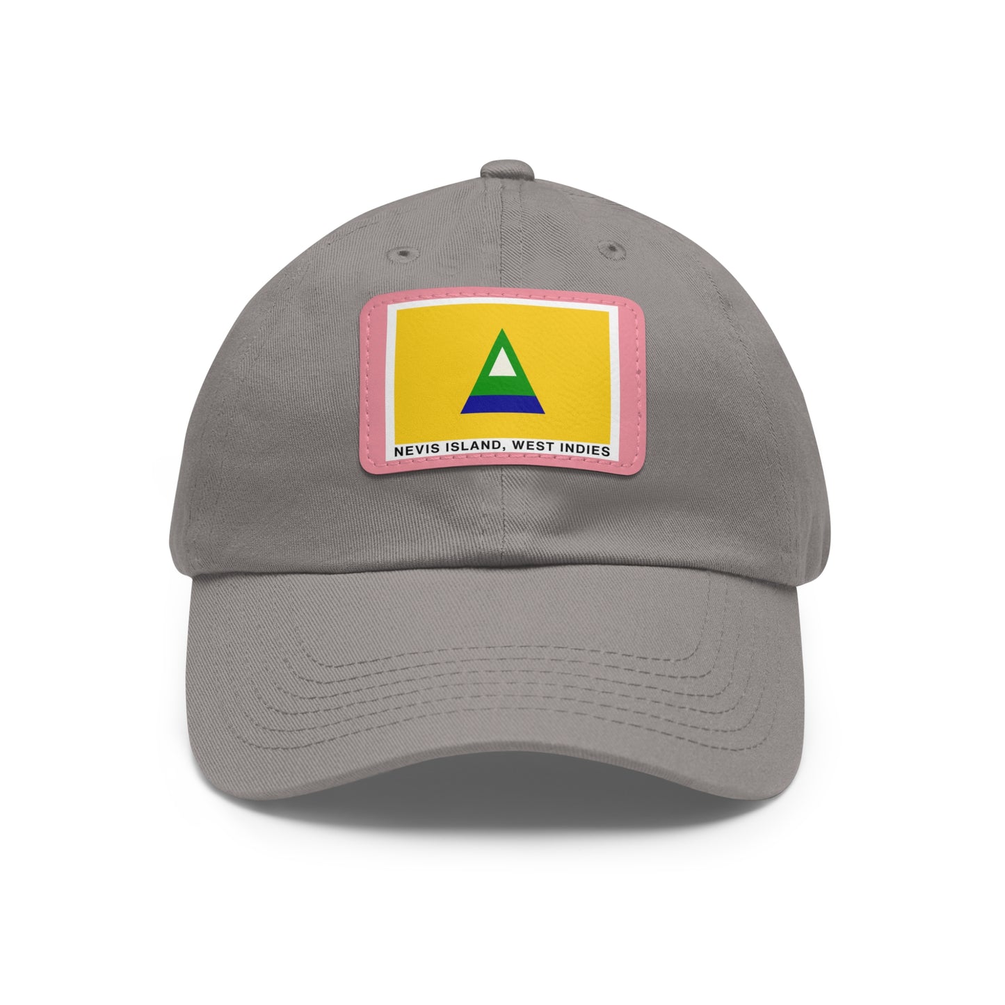 Nevis Flag Leather Patch Dad Hat — 'Nevis Island, West Indies'